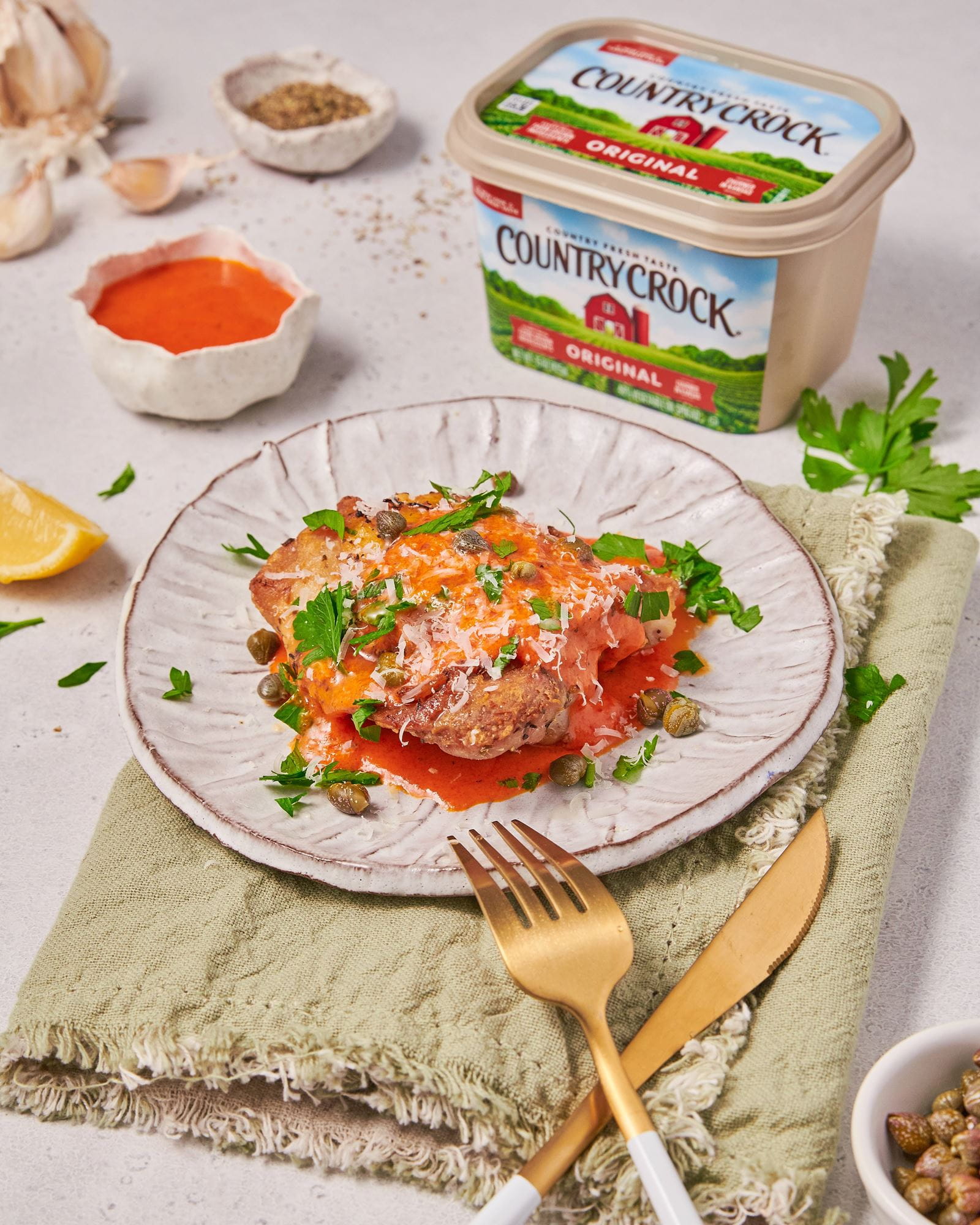 recipe image Creamy Roasted Red Pepper Chicken