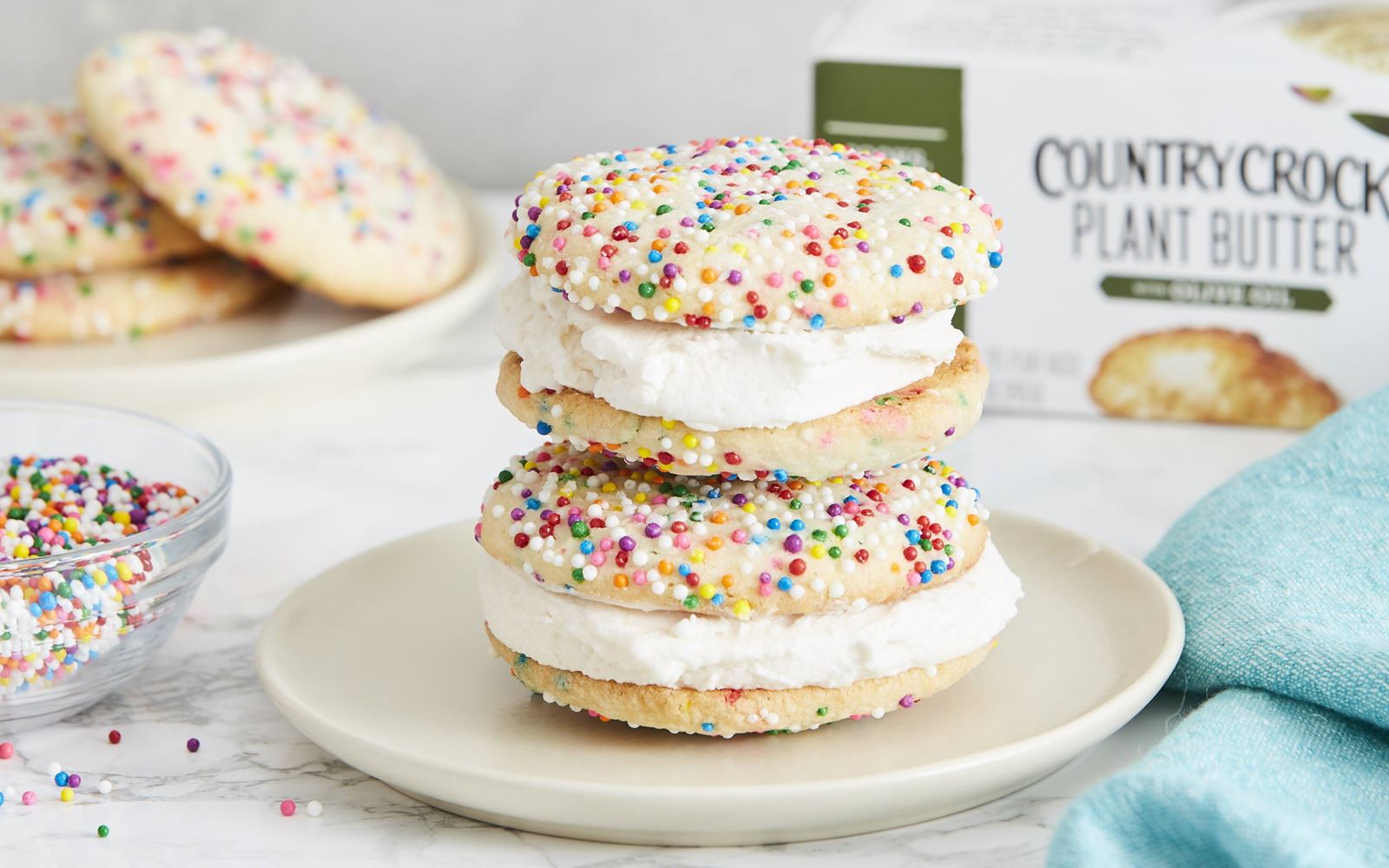 recipe image Plant Based Sugar Cookies (Funfetti)