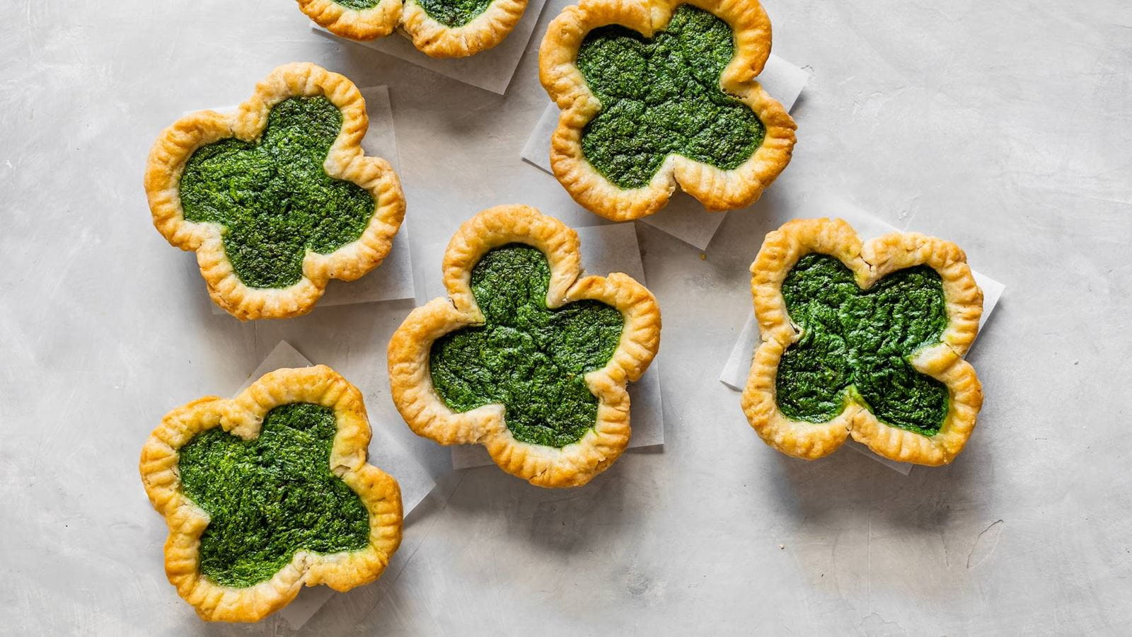 recipe image Shamrock Spinach Pies