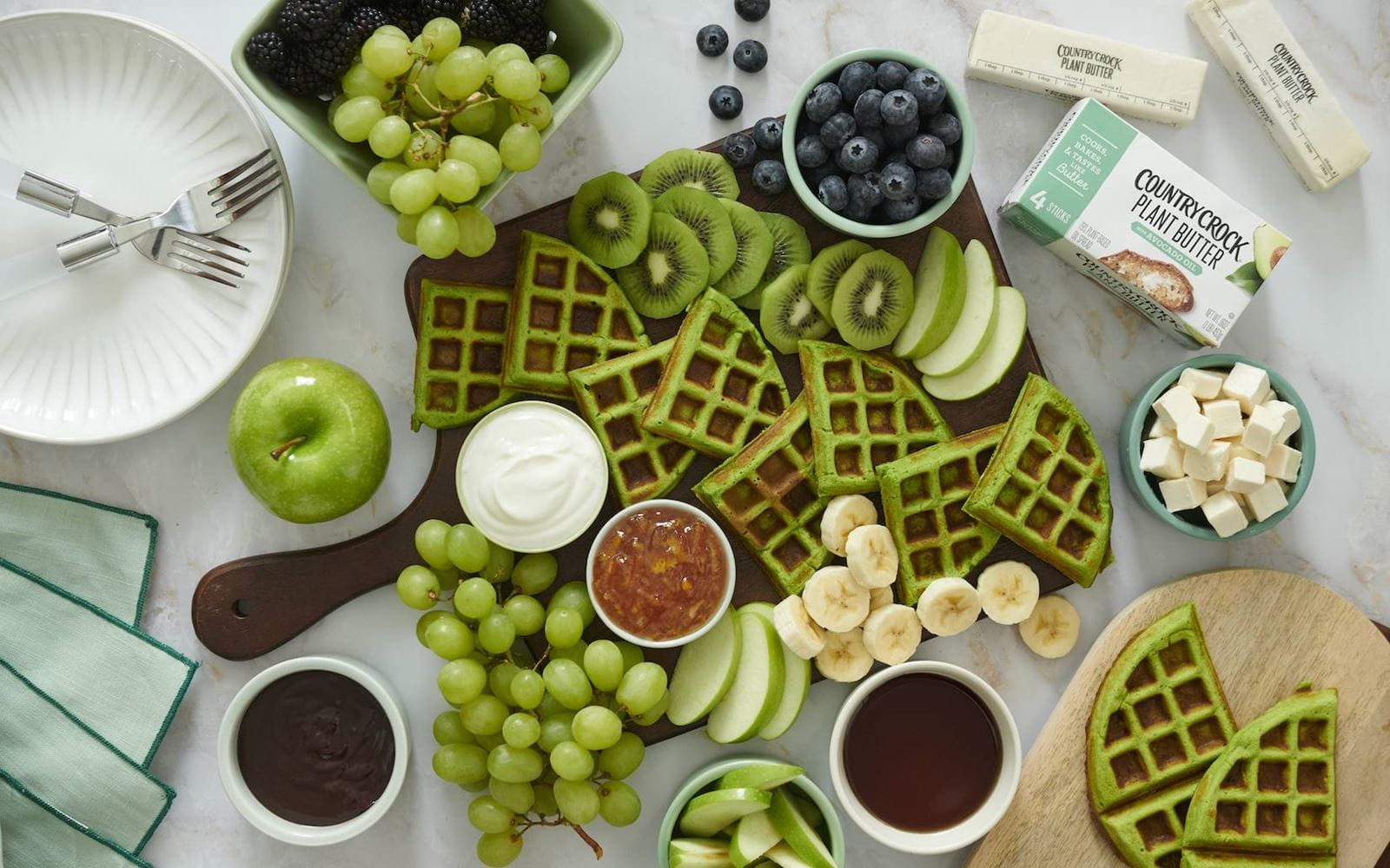 recipe image Feelin' Green Waffles