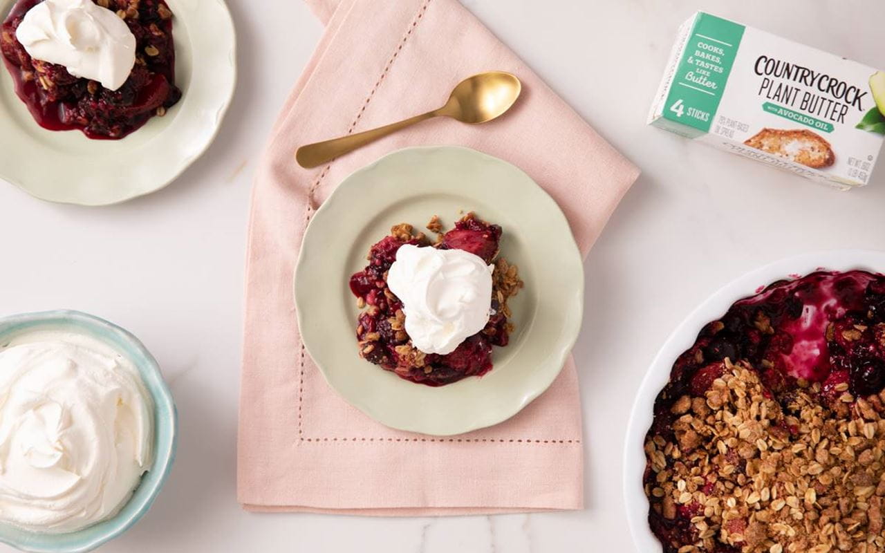 recipe image Easy Vegan Berry Crisp