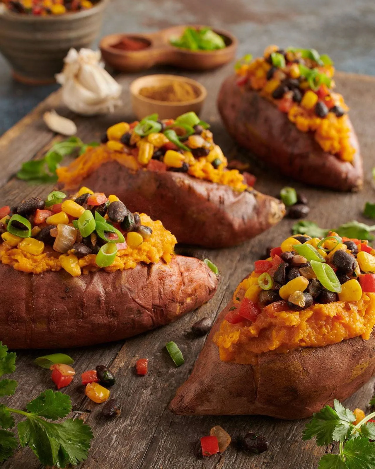 Loaded Sweet Potatoes