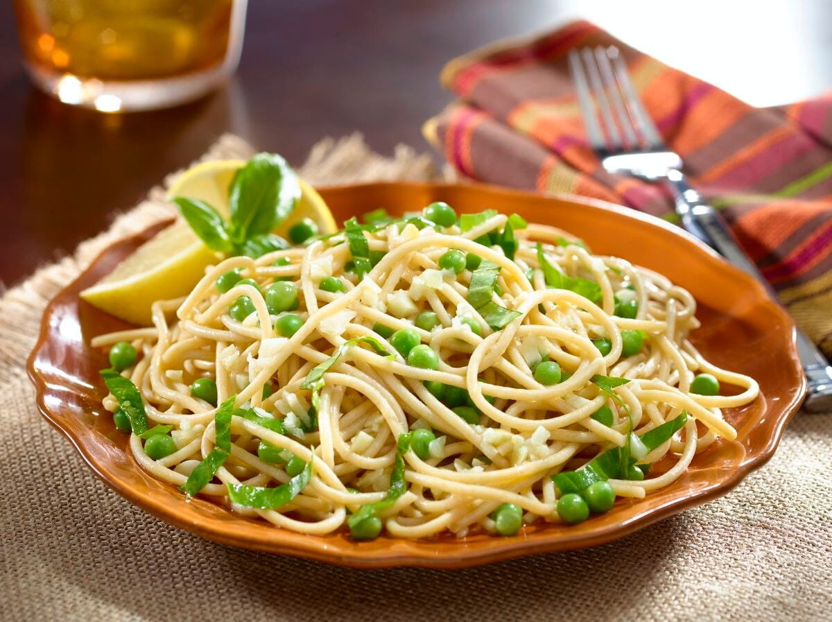 recipe image Basil Pasta with Peas