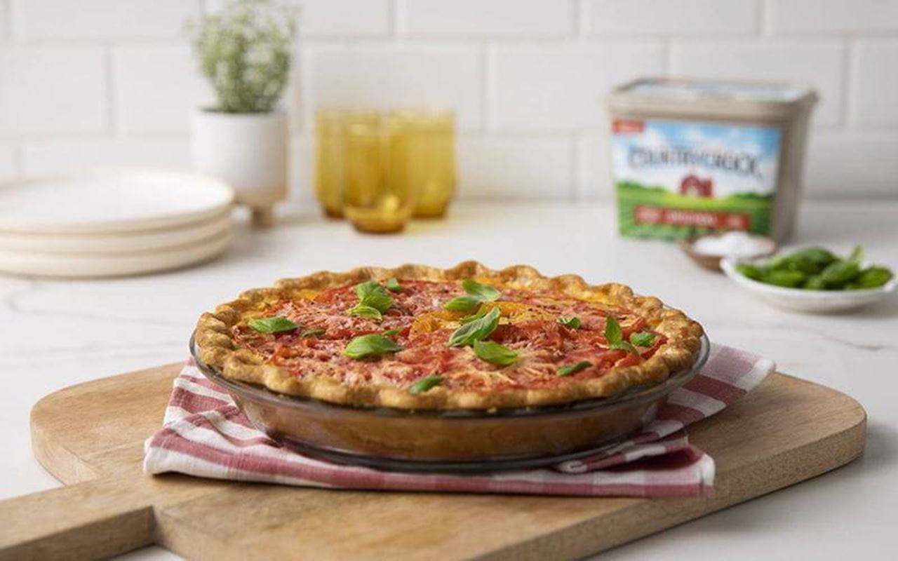 recipe image Savory Heirloom Tomato Pie