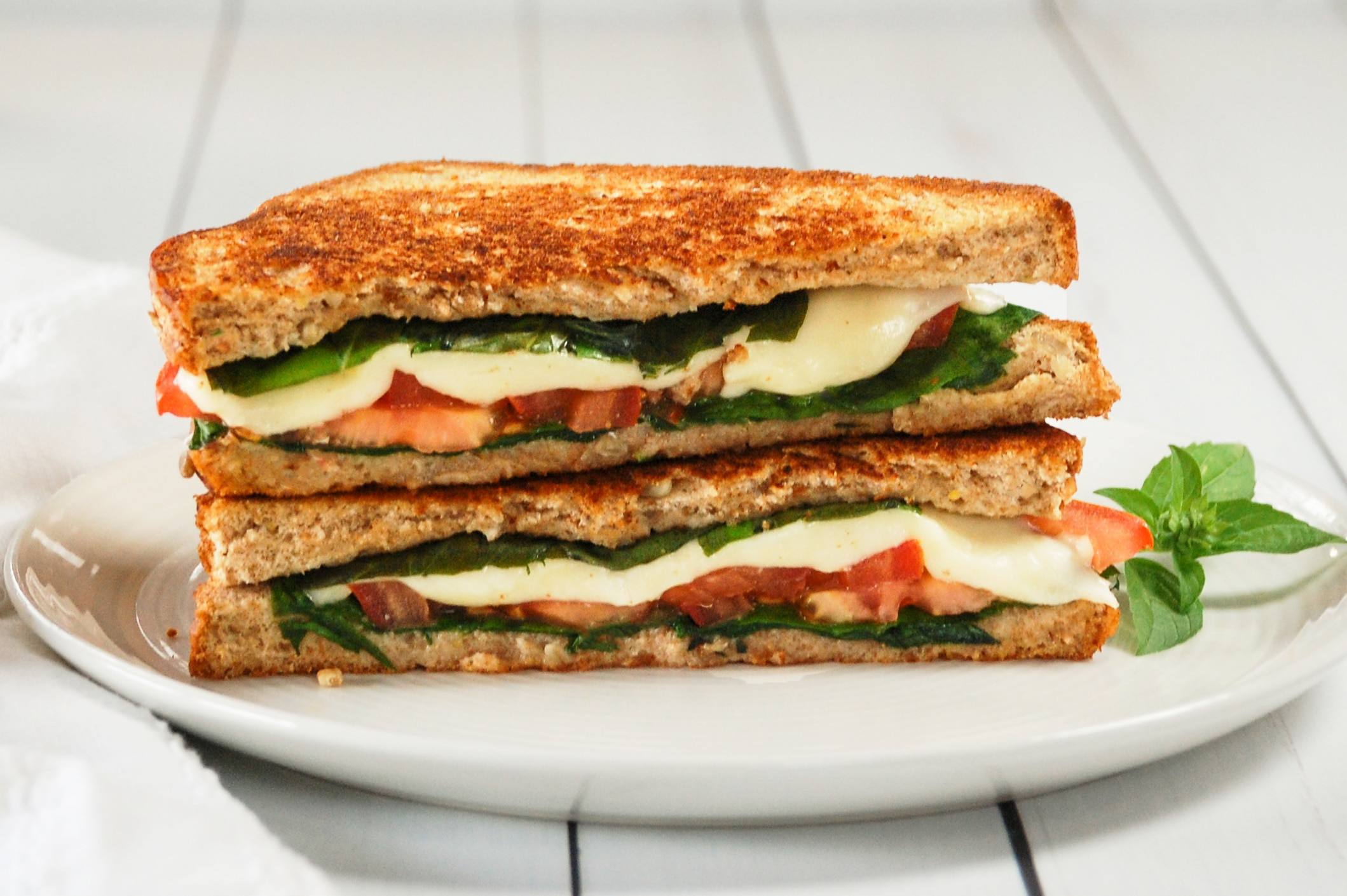 recipe image Grilled Vegetable and Mozzarella Sandwich