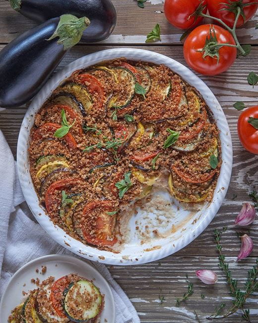 recipe image Ratatouille and White Bean Gratin