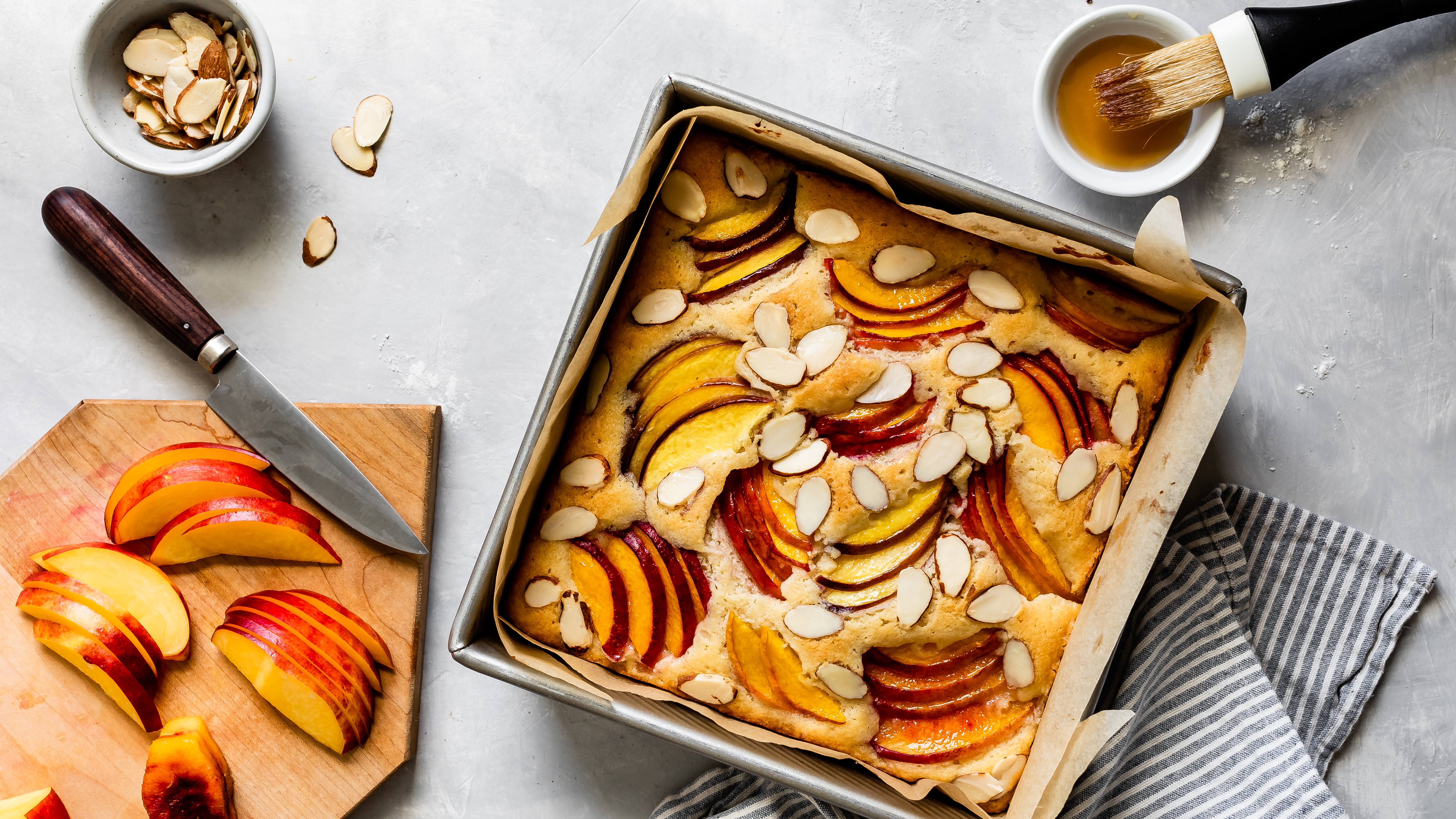 Nectarine Almond Cake