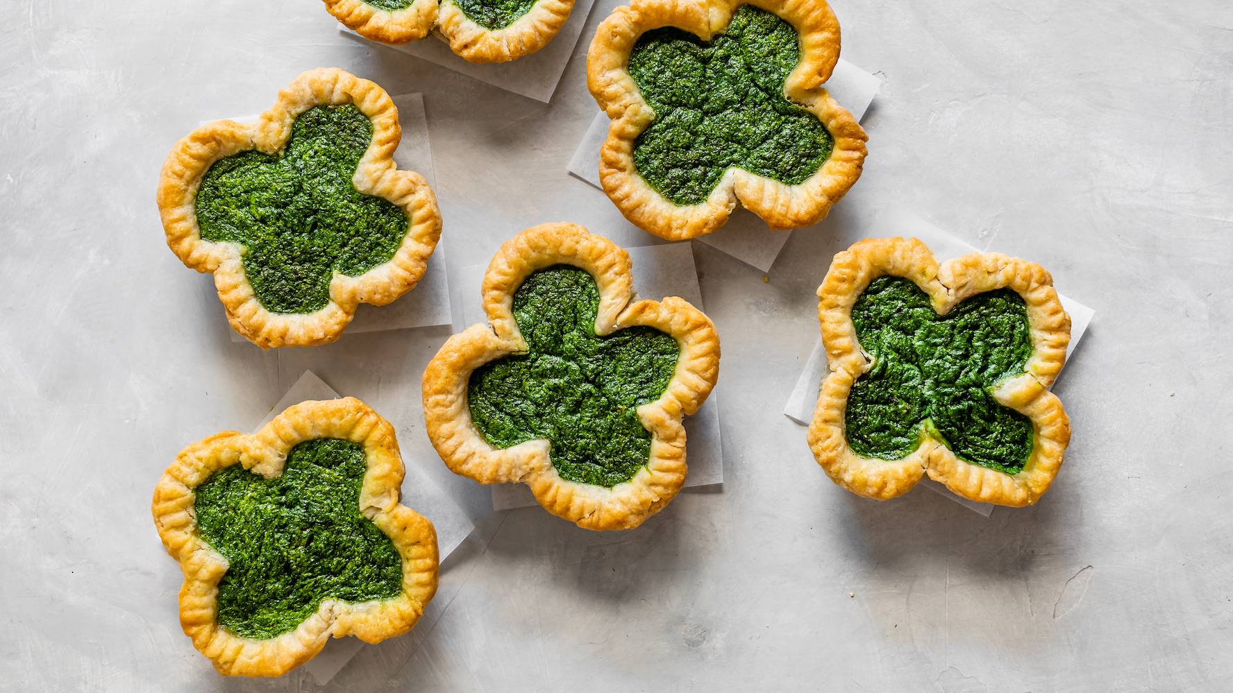 Shamrock Spinach Pies