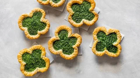 recipe image Shamrock Spinach Pies