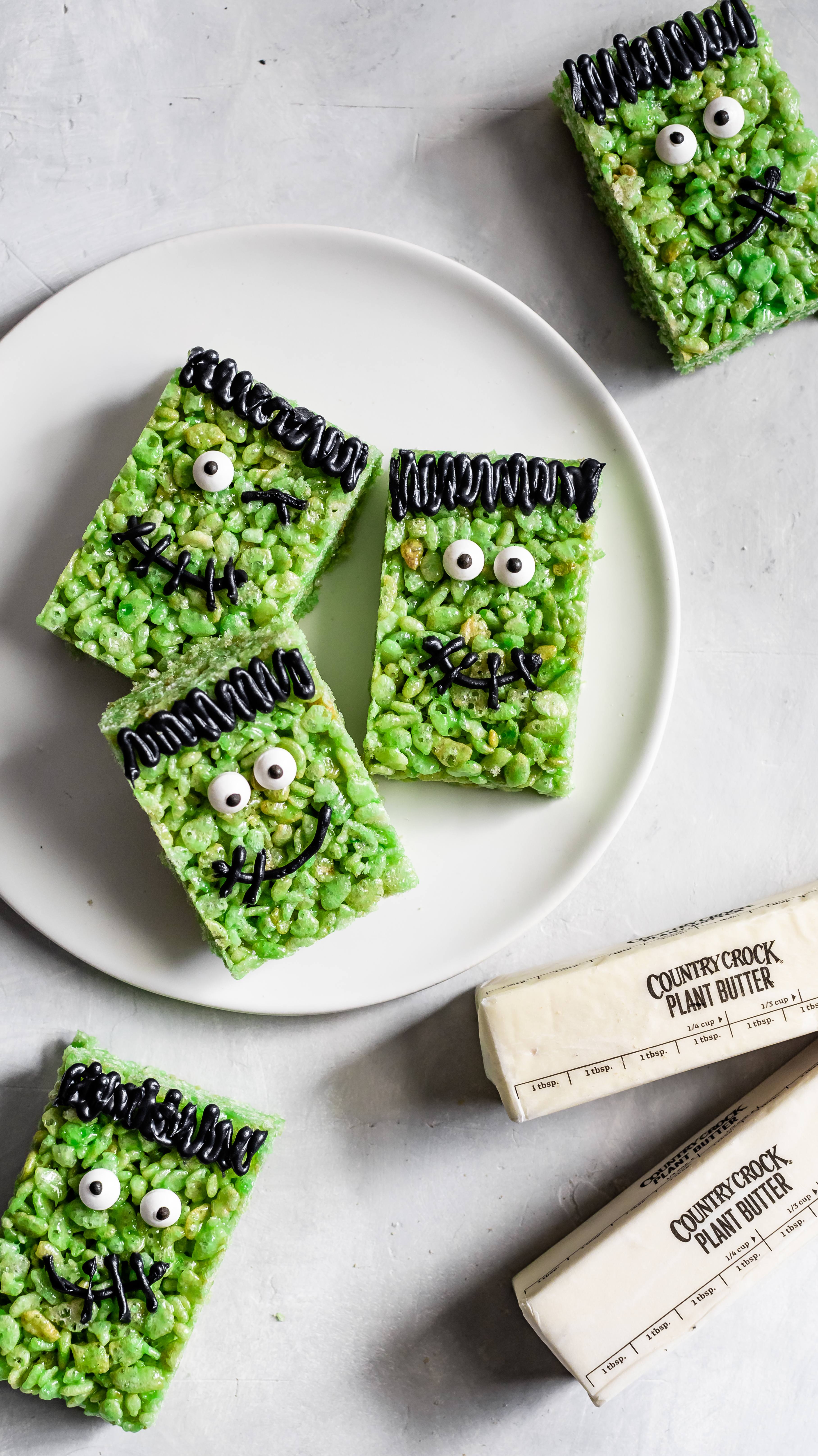 Frankenstein Rice Krispie Treats