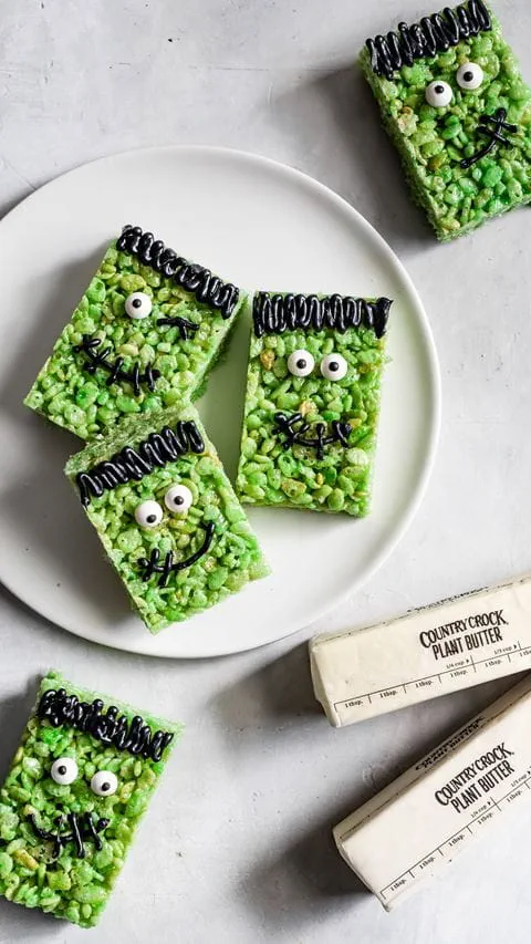recipe image Frankenstein Rice Krispie Treats