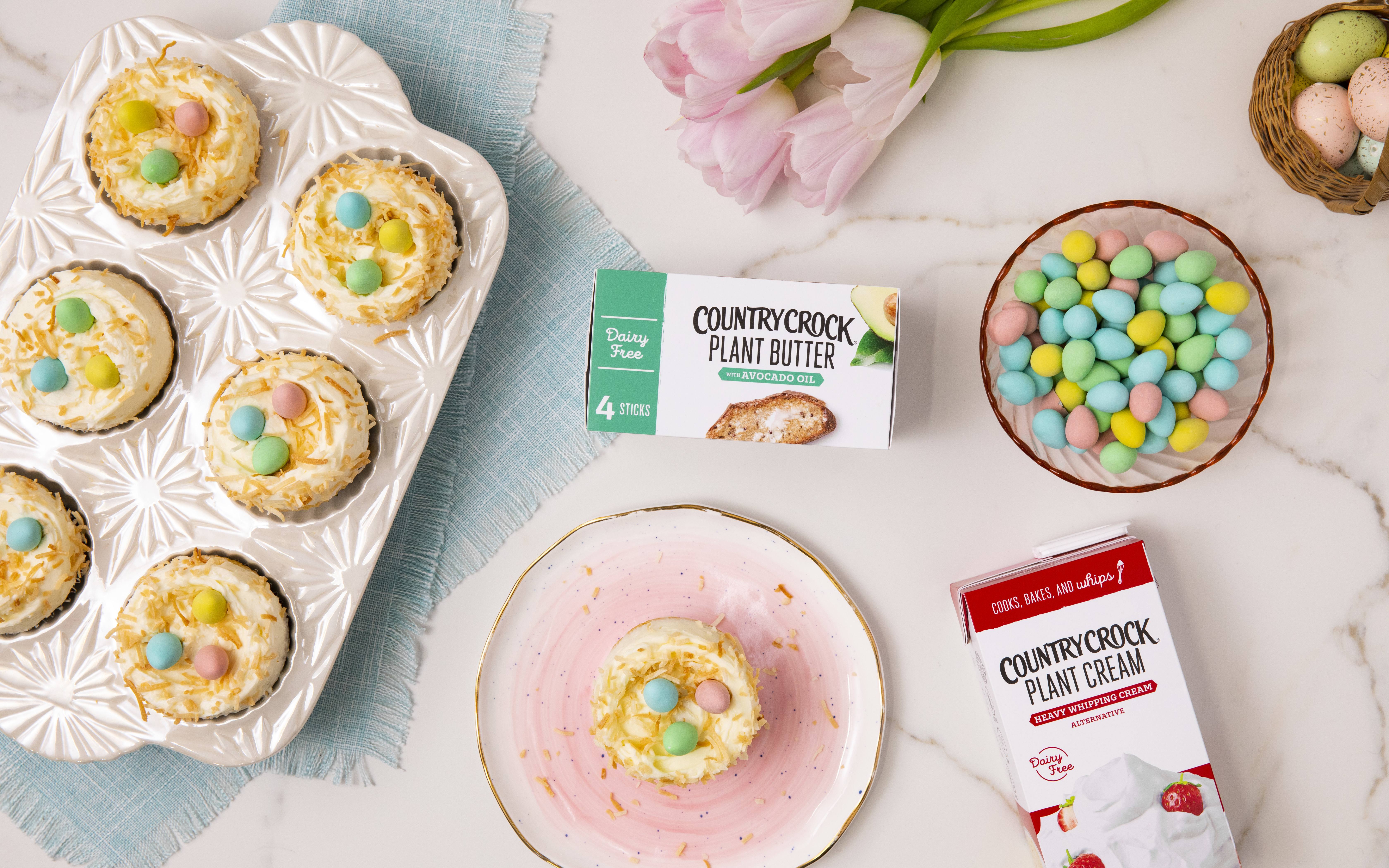 Country Crock® Dairy-Free Buttercream Easter Egg Cupcakes
