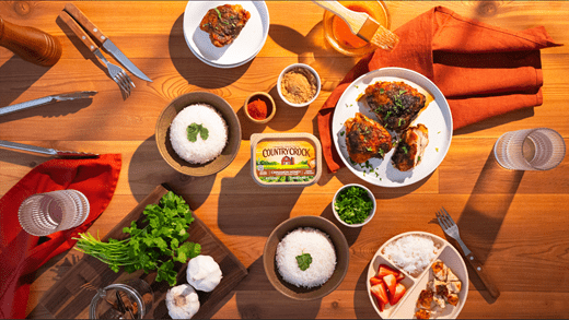 recipe image Air Fried Cinnamon Honey Glazed Chicken