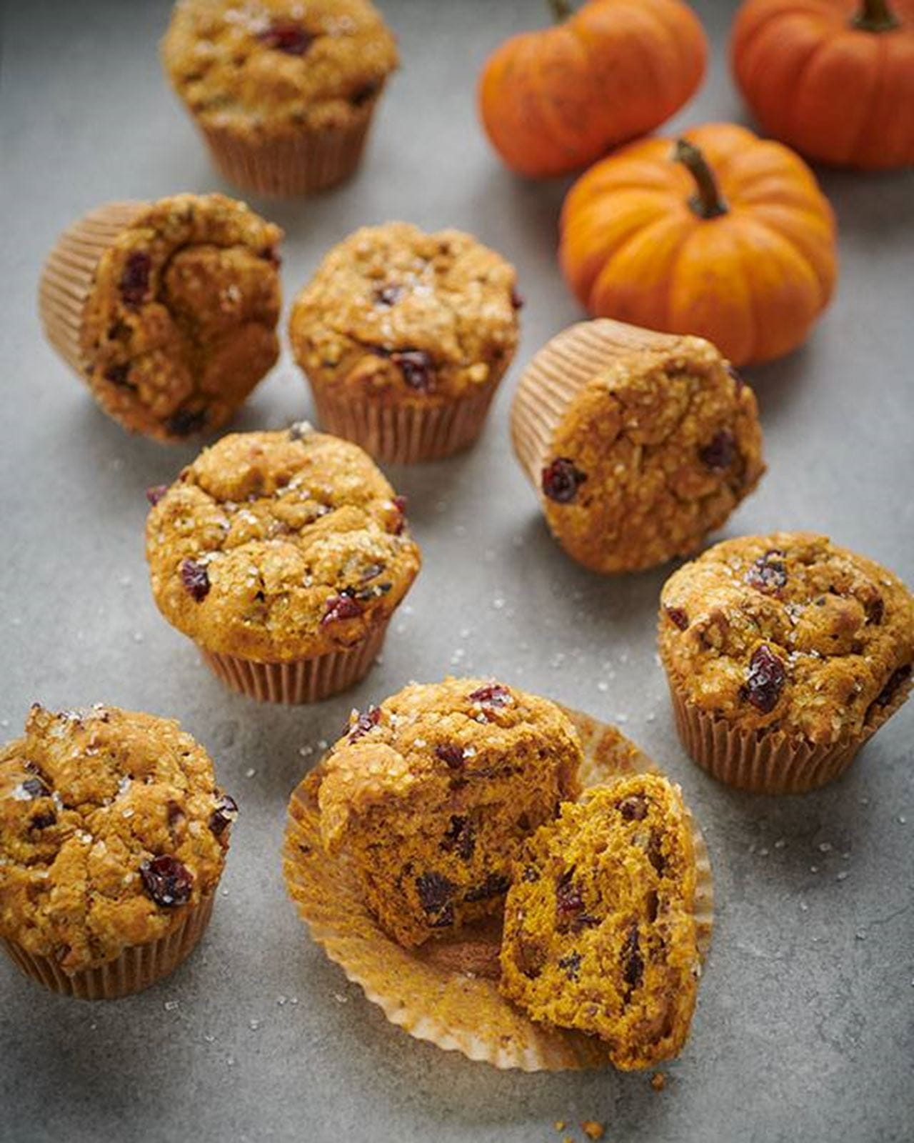 recipe image Pumpkin Cranberry Muffins