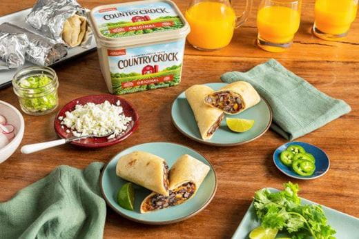 recipe image Make-Ahead Bacon, Black Bean, and Green Chile Breakfast Burritos