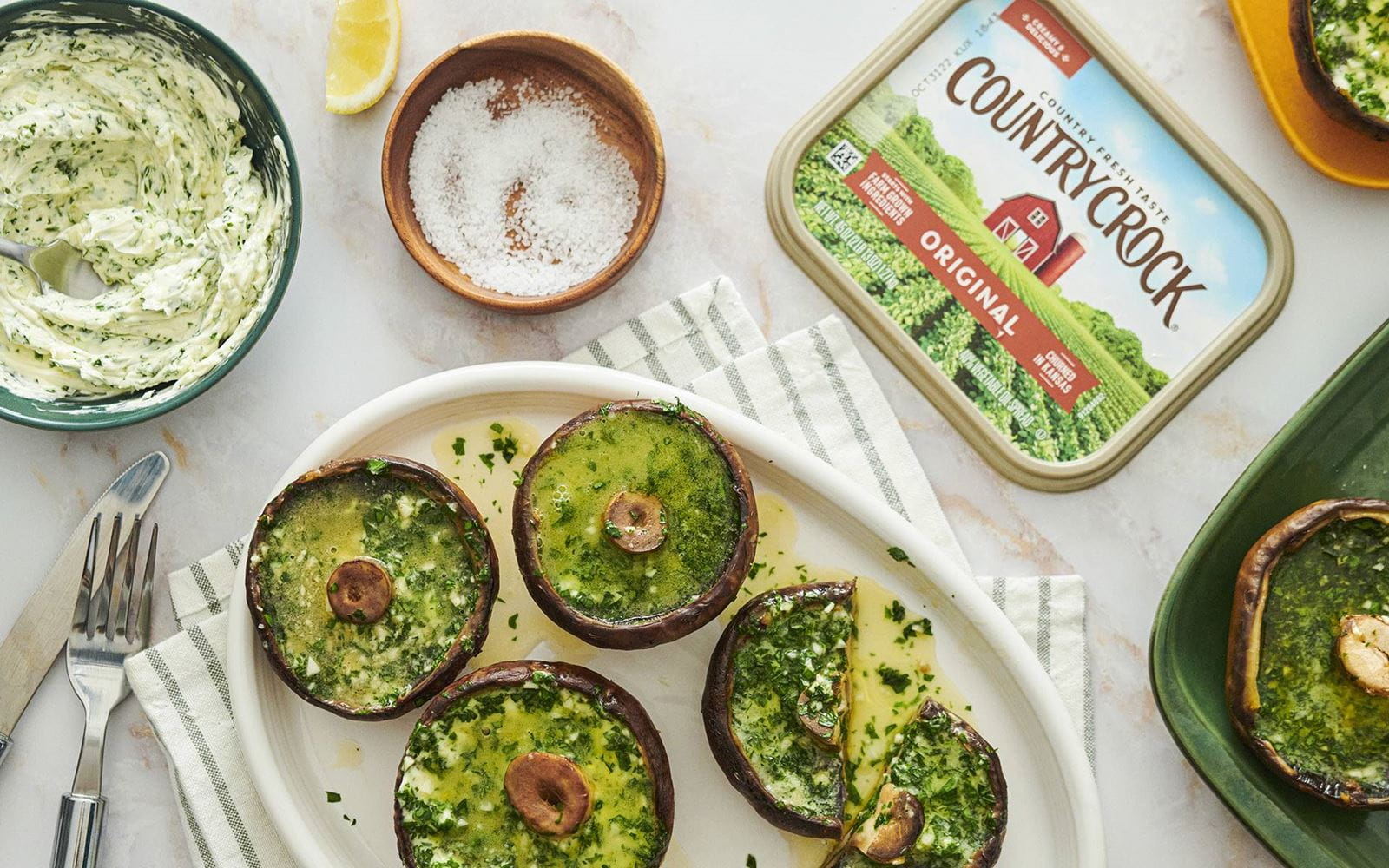 recipe image Buttery Garlic BBQ Mushrooms