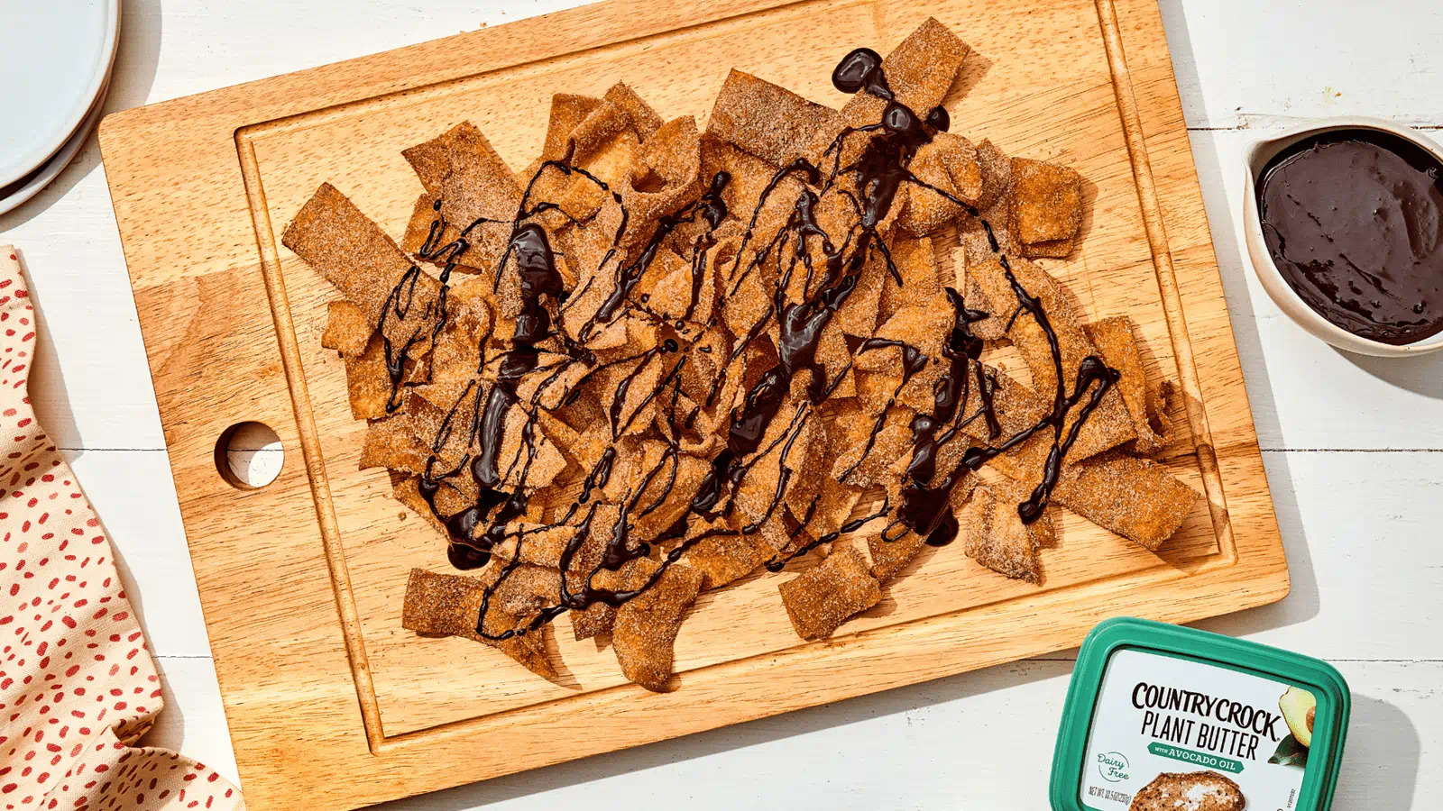 recipe image Churro Wonton Crisps