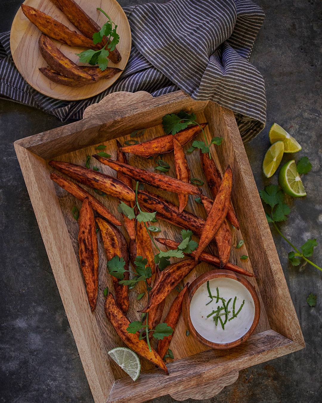 Cumin Scented Sweet Potato Wedges