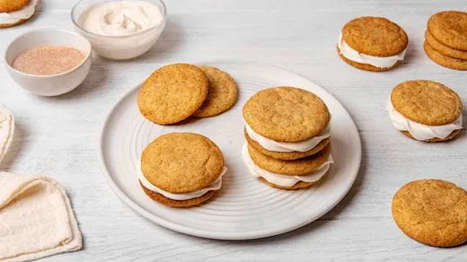 recipe image Snickerdoodle Sandwich Cookies