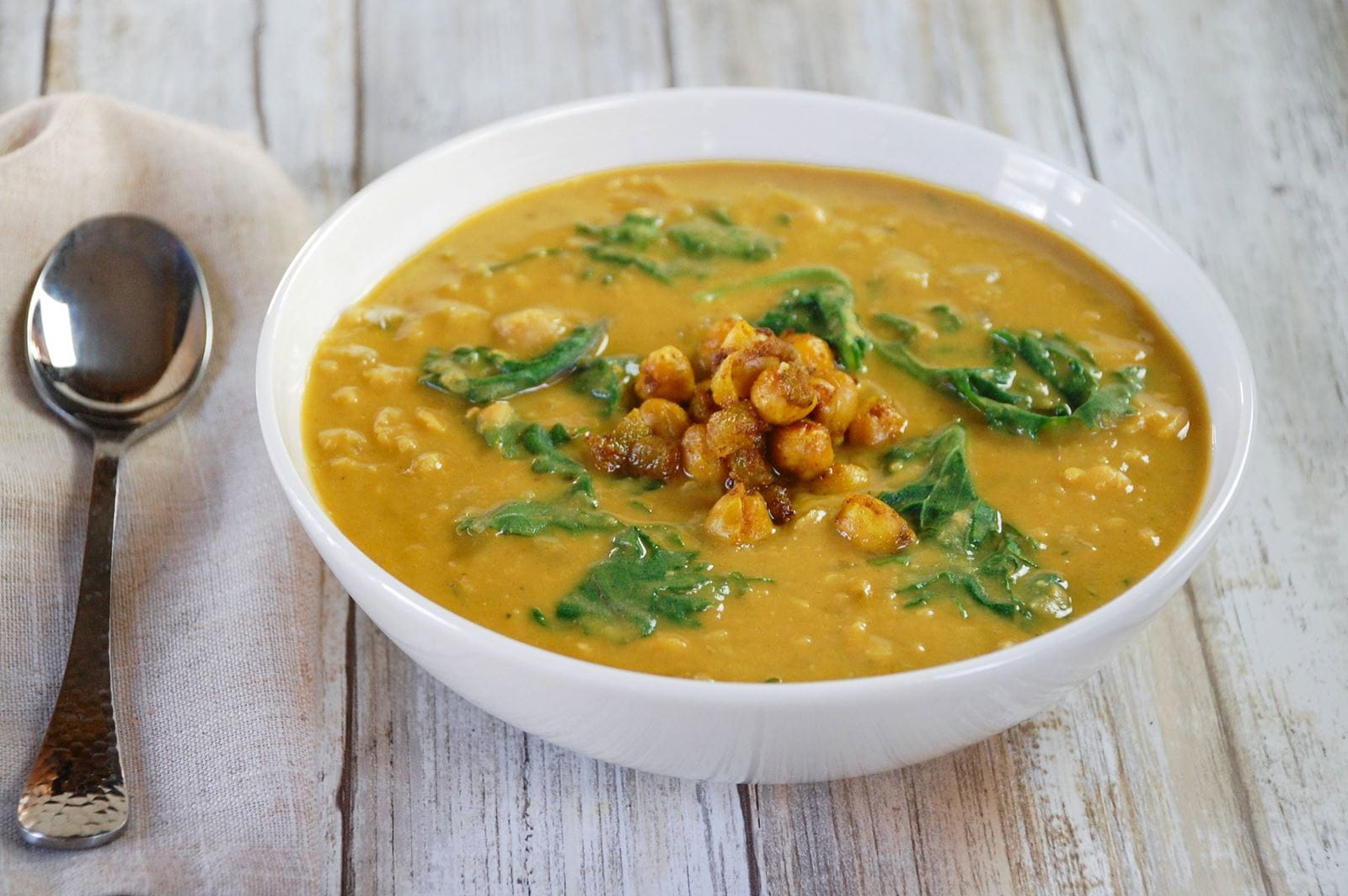 recipe image Curried Chickpea & Kale Soup