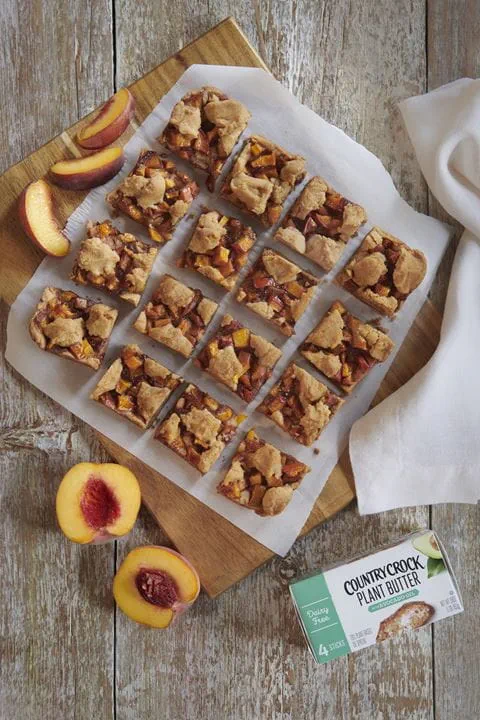 recipe image Peach Crumble Cookie Bars