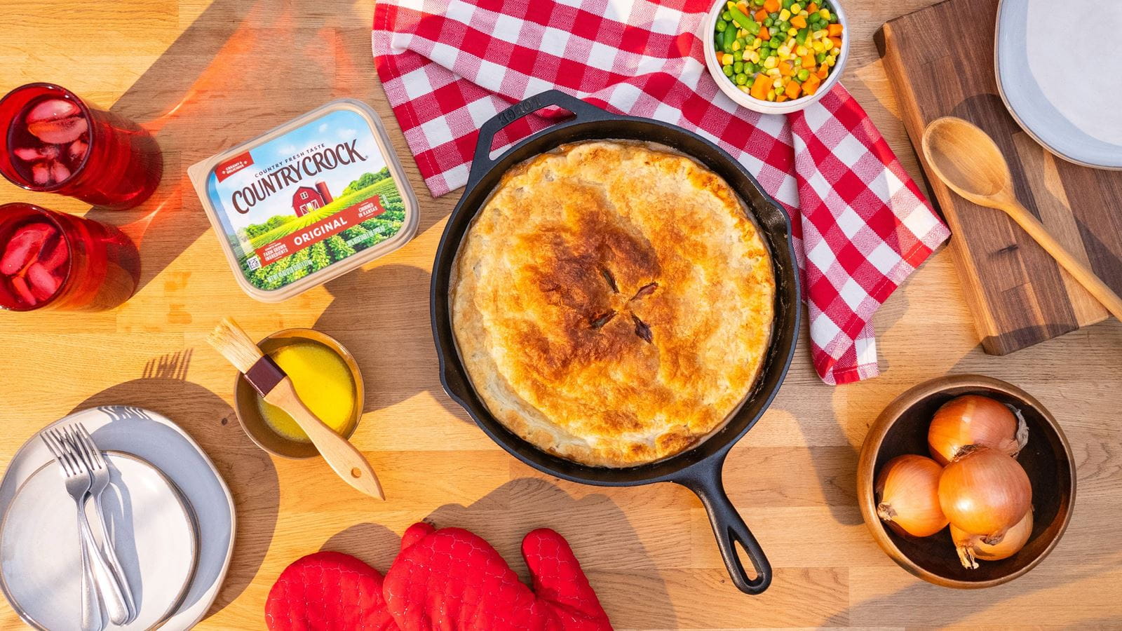 recipe image One-Skillet Chicken Pot Pie