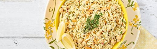 recipe image Buttery Lemon Orzo Salad with Spring Vegetables
