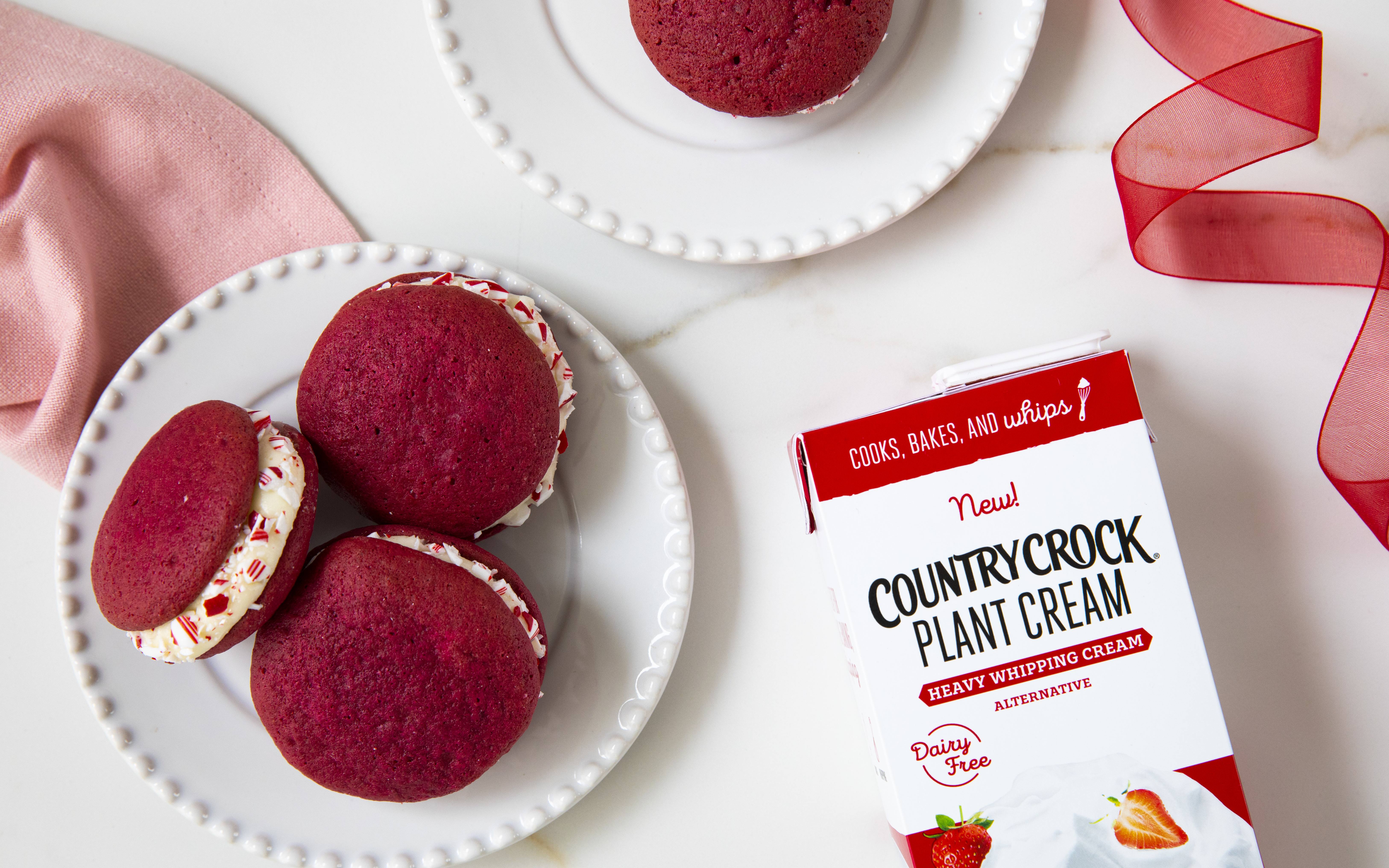 Red Velvet Peppermint Whoopie Pies