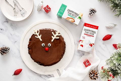 recipe image No Bake Reindeer Rocky Road - Country Crock Plant Butter