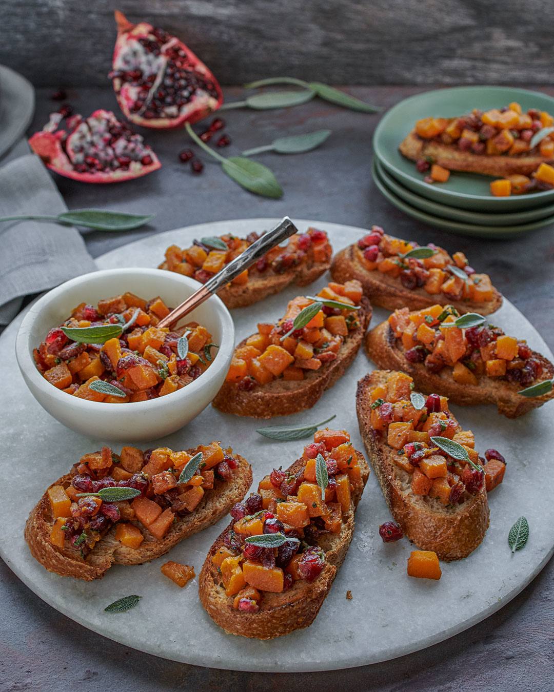 Butternut Squash Bruschetta