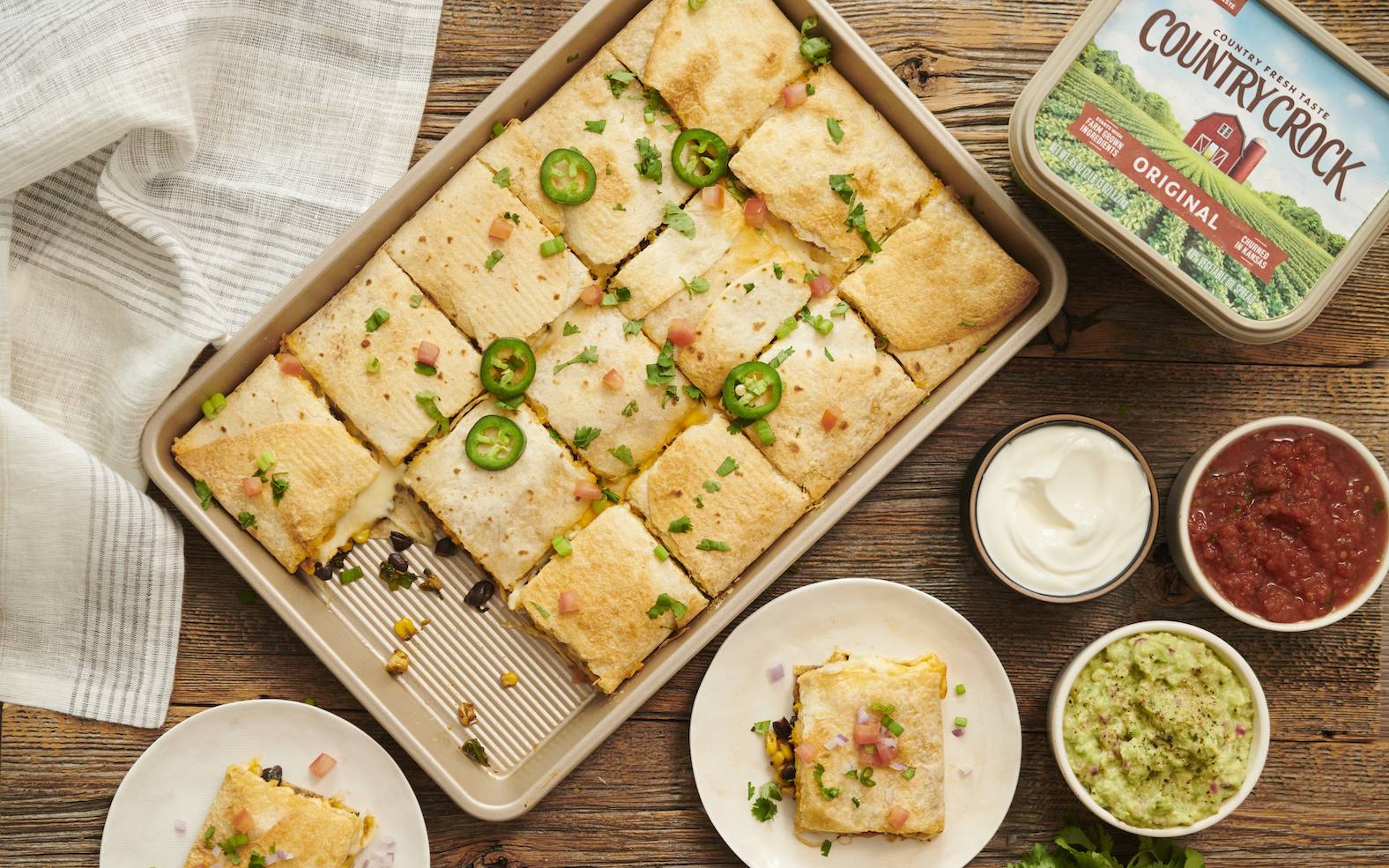 recipe image Speedy Sheet Pan Quesadilla