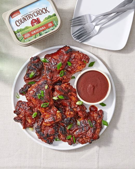 recipe image Grilled Chicken with Country Crock Buttery BBQ Sauce