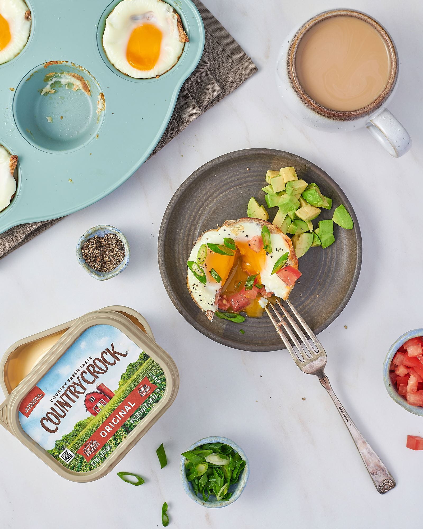 recipe image Baked Egg and Toast Cups
