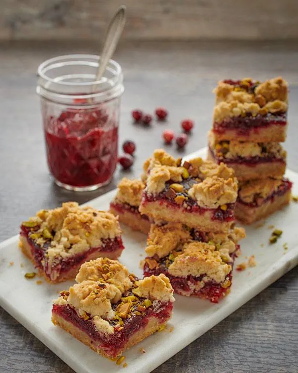 recipe image Cranberry Orange Cookie Bars