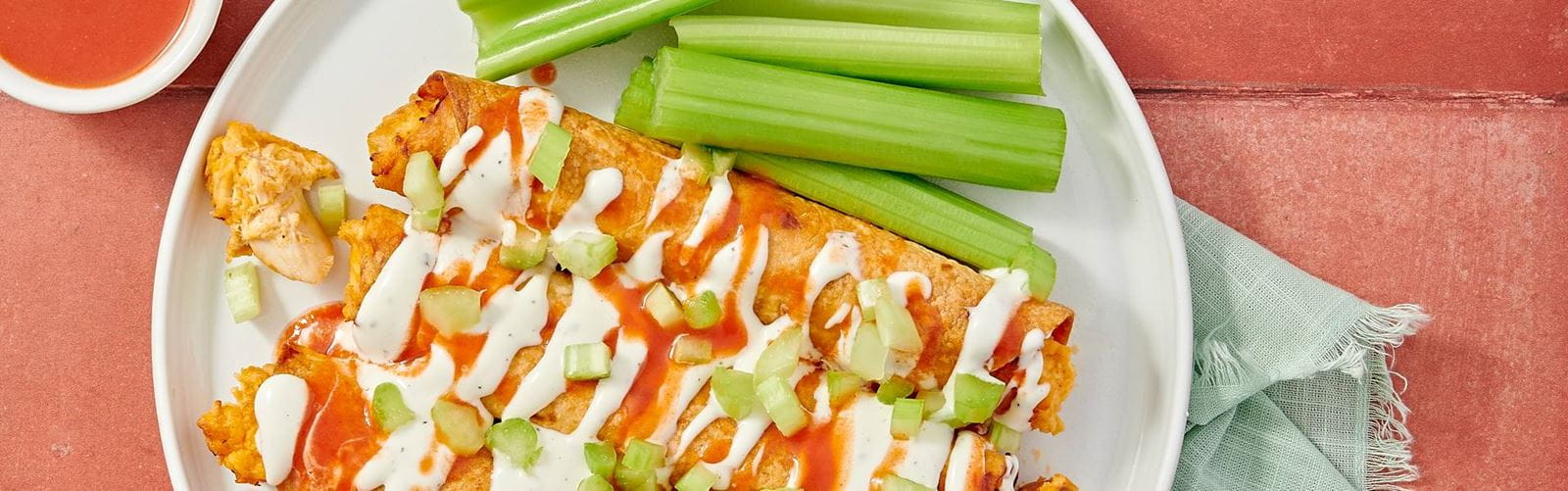 recipe image Air Fried Buffalo Chicken Taquito