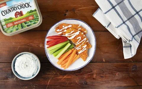 recipe image Nacho Chip Buffalo Chicken Strips