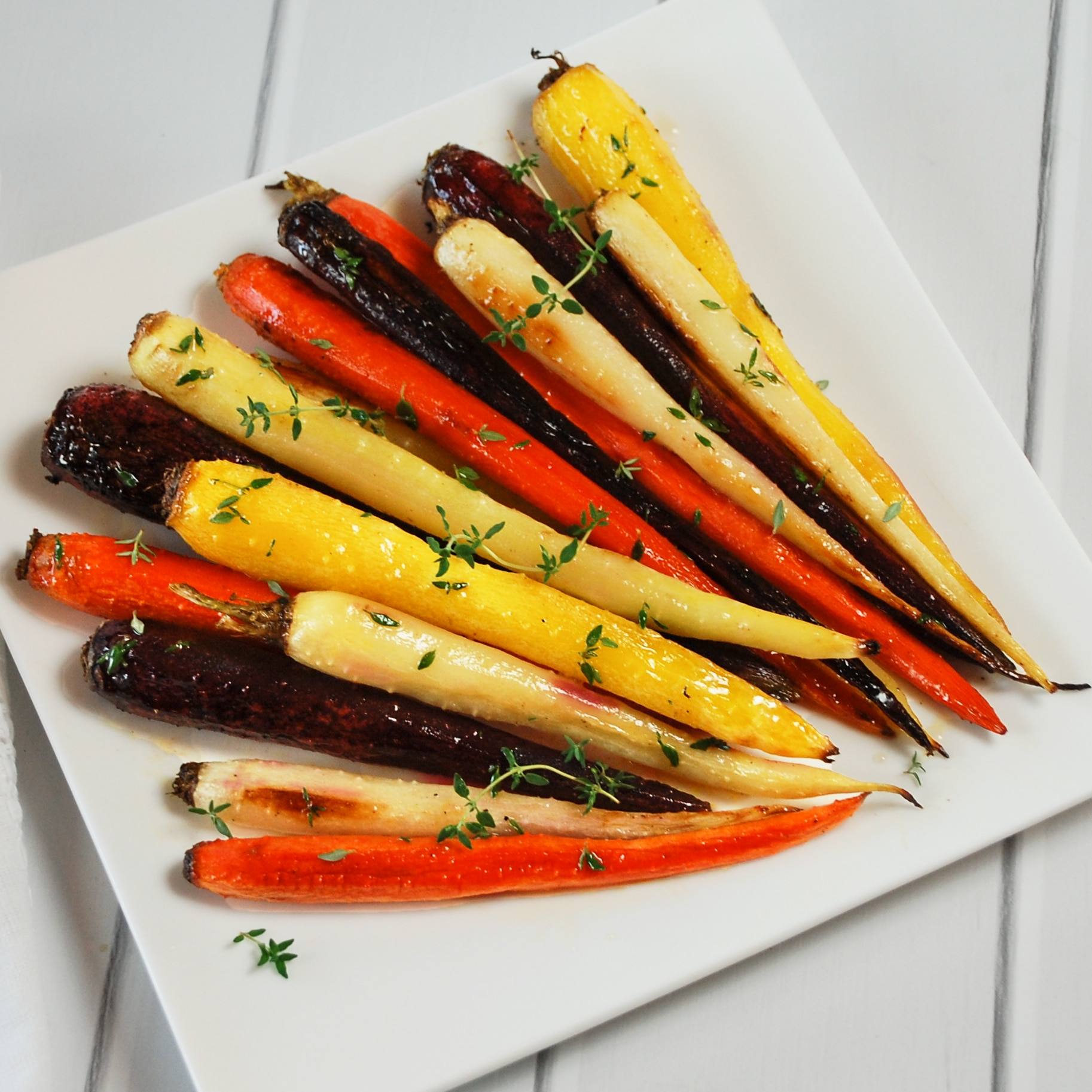 Roasted Rainbow Carrots