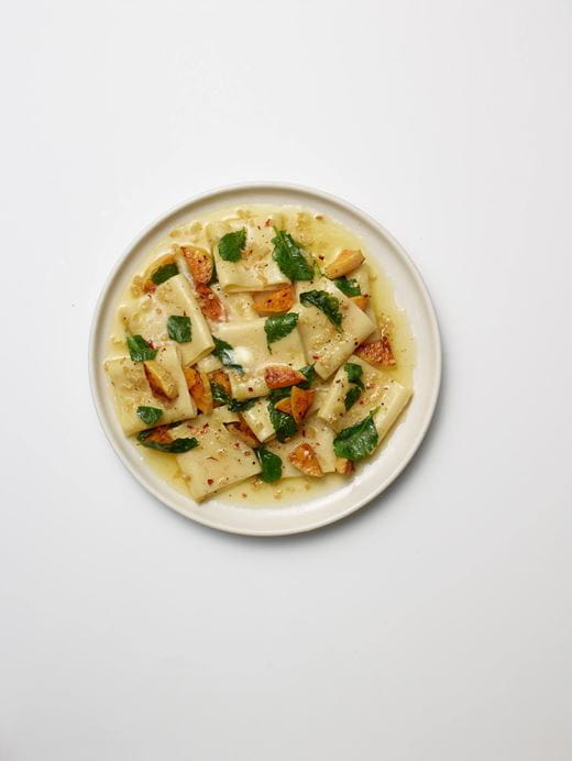 recipe image Rigatoni with Butternut Squash & Arugula